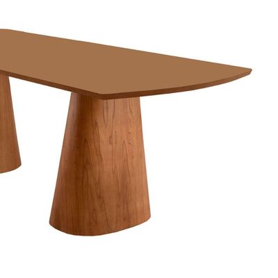 Mesa Para Sala De Jantar Noronha Moderna Mobília Cinamomo Imbuia