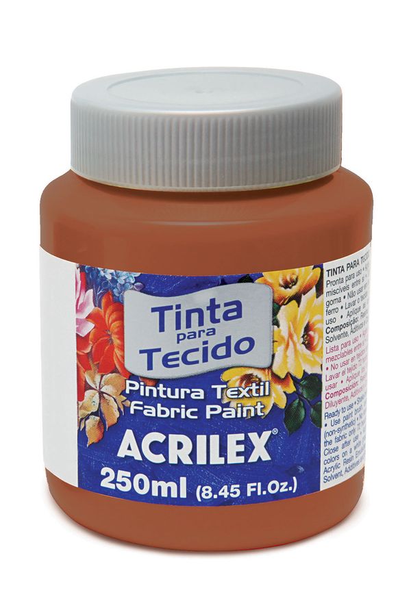 Tinta para Tecido 250ml Marrom