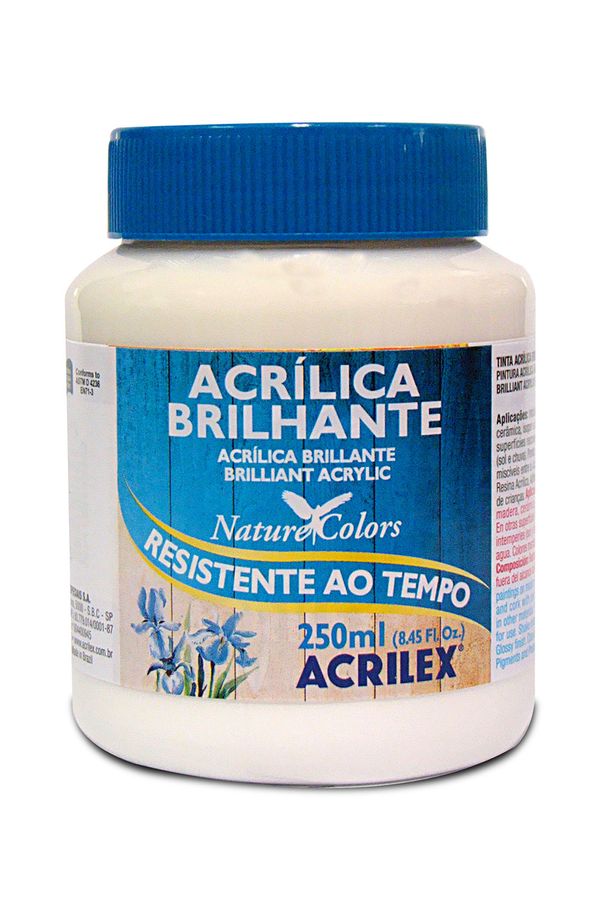 Tinta Acrílica Brilhante 250ml Branca