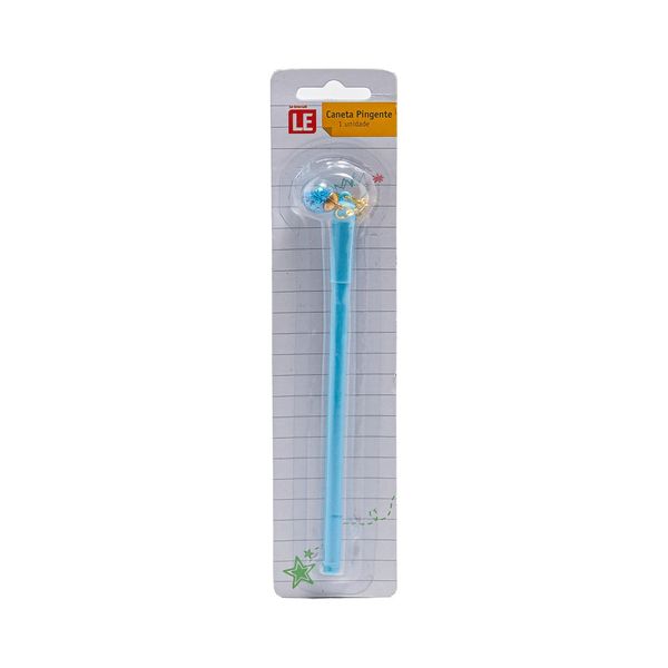 Caneta Fine Line Le 0.5mm com Pingente Azul bebê