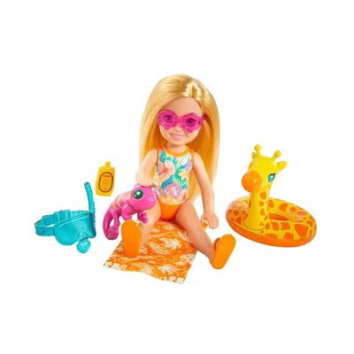 Boneca Barbie Chelsea Conjunto Praia e Animais de Estimação Modelo 1
