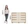 Cômoda 8 Gavetas Geórgia Freijó/off White Moval