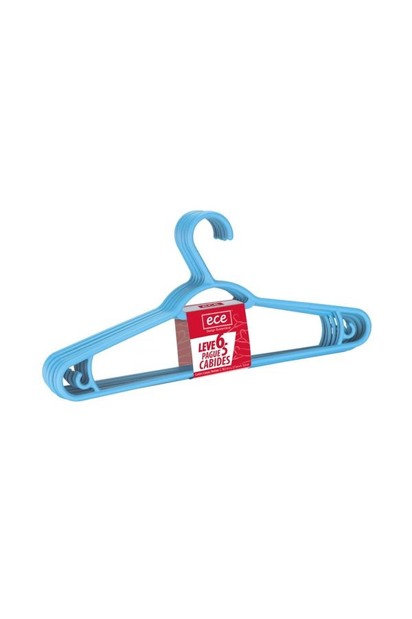 Conjunto de Cabides Dasplast Plástico Azul com 6 Peças Azul
