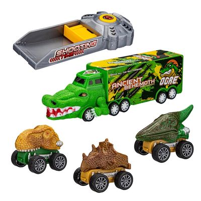 Kit Carrinhos Le Fricção com Lançador Verde