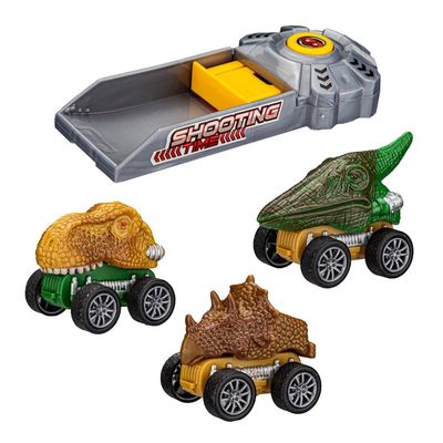 Kit Carrinhos Le Fricção com Lançador Verde