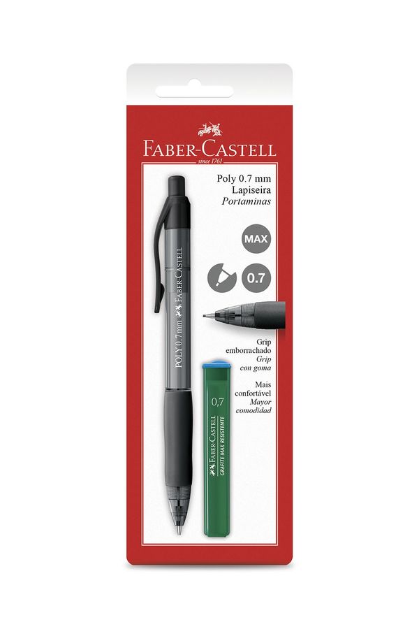 Lapiseira Faber-Castell Poly Mix 0.7mm Coress Preto
