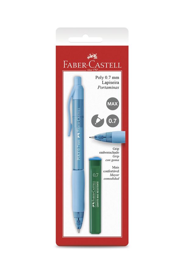 Lapiseira Faber-Castell Poly Mix 0.7mm Coress Azul celeste