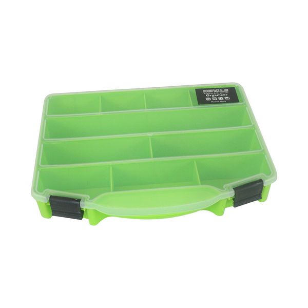 Organizador Plástico com 10 Divisórias 24,5x19x4cm Verde limão