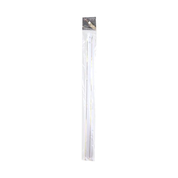 Laço Fácil Gala Embalagens Fio Dourado com 10 Unidades 2,3x44cm Branco