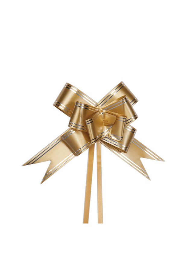 Laço Fácil Gala Embalagens Fio Dourado com 10 Unidades 2,3x44cm Amarelo