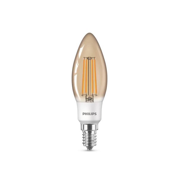 Lâmpada Led Philips Filamento 2.7W B35 AM 2500K BV E14/E27
