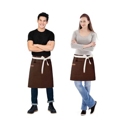 Avental de Cintura Marrom Cafeteria Barbearia Jardinagem 2un