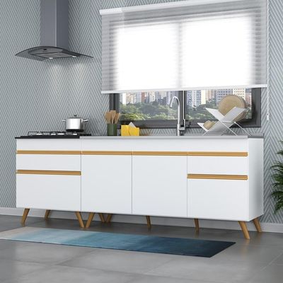 Kit 2 Balcões Gabinete Gw Mp2073 Branco