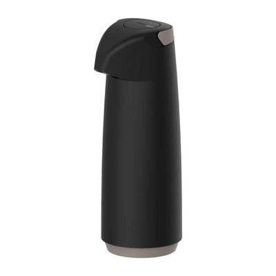 Garrafa Térmica Tramontina Exata Em Plástico Preto Com Ampola De Vidro 1,8 L
