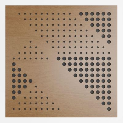 Painel Acústico Absorvedor Decorativo 60x60mm Maestra Freijó