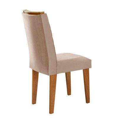 Sala jantar tampo em Mdf 6 Cadeiras creme,off white e imbuia
