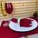 Conjunto C-4 Porta Guardanapo Natalino Listrado Branco E Dourado Natal 5x3cm Cromus