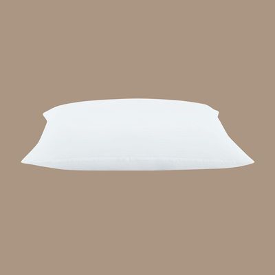 Travesseiro 50x70cm Antialérgico Lavável Fibra Siliconada Macio Confort - Branco