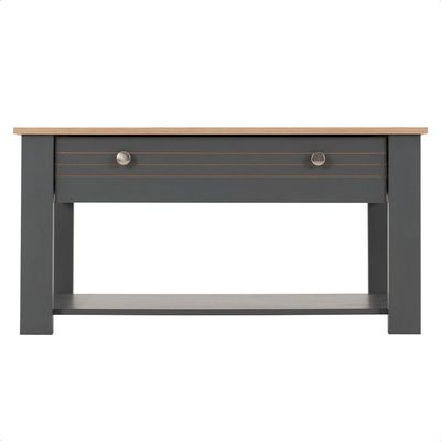 Mesa De Centro Para Sala De Estar Cinza Canada Caemmun