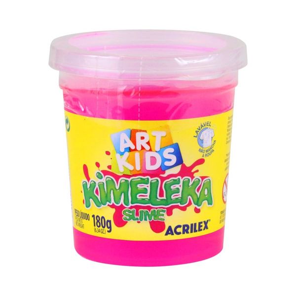 Kimeleka Slime Acrilex 180g Rosa