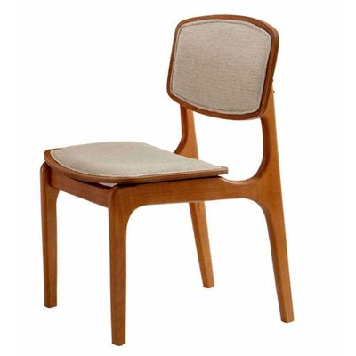 Conjunto Com 2 Cadeiras Malta Moderna Mobília Linho Premium Imbuia