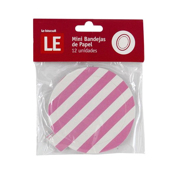 Mini Bandeja de Papel Le Collection 10cm Rosa