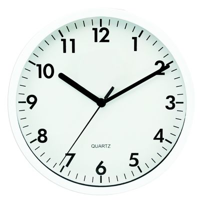 Relógio de parede Yazi 25cm Branco