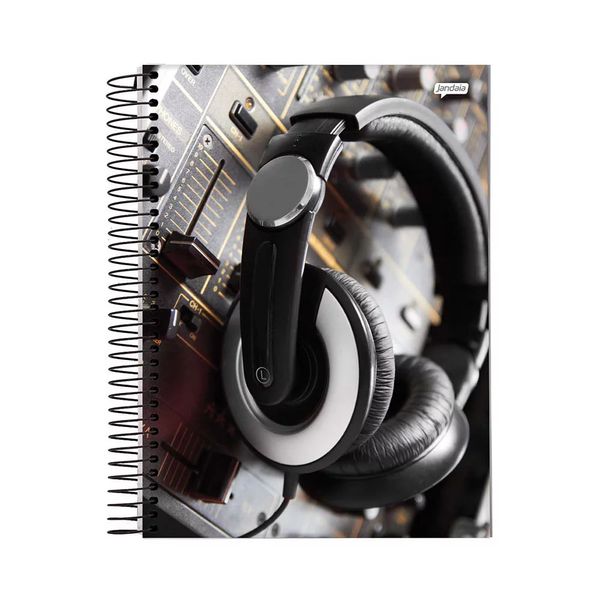 Caderno Universitário Jandaia Espiral Capa Dura Le Masculino 20 Matérias 320 Folhas Modelo 1