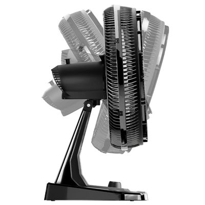 VENTILADOR WAP DE MESA E PAREDE 8 PÁS FLOW TURBO 2 EM 1 50CM PRETO E CINZA 110V FW009218