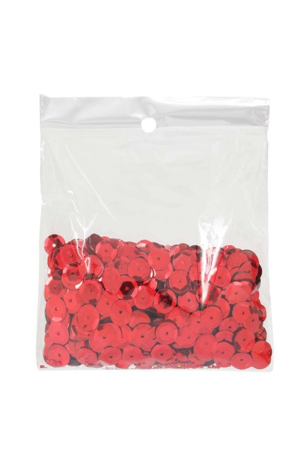 Lantejoula 10mm 50g Metálico Vermelho
