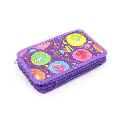 Porta Acessórios Le Box Estampado Color com 02 Divisórias 20x12,5cm Lilás