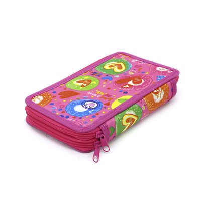 Porta Acessórios Le Box Estampado Color com 02 Divisórias 20x12,5cm Rosa