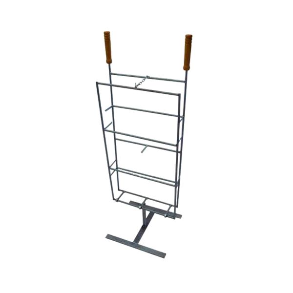 Espeto Costela Costelão Fogo Chão Base Giratória 104x35cm