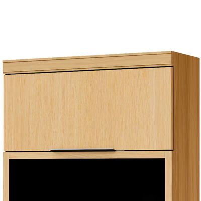 Armário Aéreo Marquesa 1 Prateleira Nature 80cm Nesher Bege