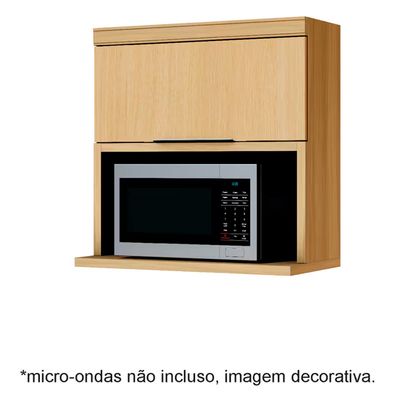Armário Aéreo Marquesa 1 Prateleira Nature 80cm Nesher Bege