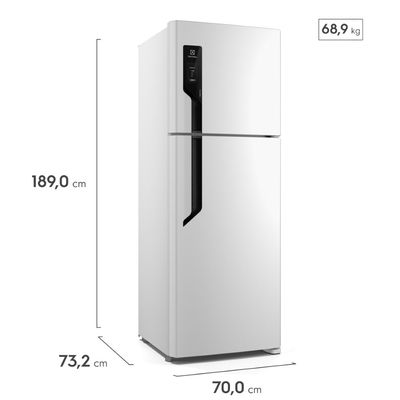 Geladeira Electrolux Frost Free com AutoSense 480L Efficient Duplex Branca (TF71) 127V