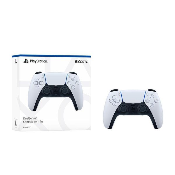 Controle Sony Dualsense Ps5 Sem Fio Branco