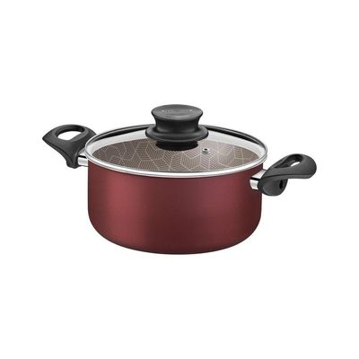 Caçarola Tramontina Antiaderente Starflon Max Vermelho Com Tampa