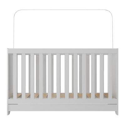 Berço 3 Em 1 Com Colchão Incluso Pipoca Multimóveis Bb0527c Branco