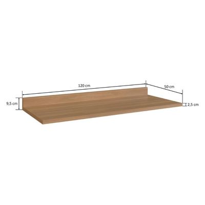 Tampo Mdp 25mm Para Balcão De Cozinha 120cm Havana Multimóveis Cr20314 Rovere