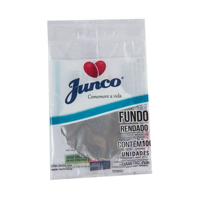 Fundo Rendado Junco Nº7 com 100 Unidades Transparente