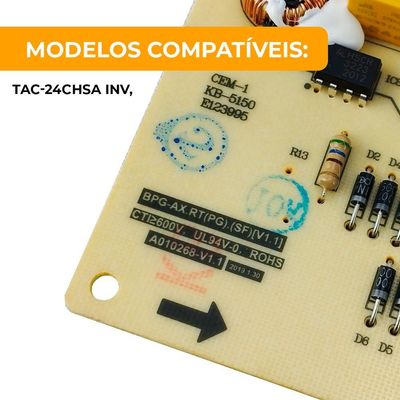 Placa Principal Evaporadora Ar Condicionado Tcl Original 24.000 Btus Inverter único
