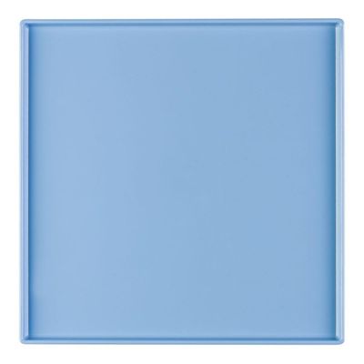 Prato Square Quadrado 27x27 Azul Em Polipropileno Linha Tendência Vem