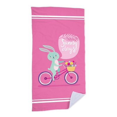 Toalha De Praia - Biker Bunny  criativas e clássicas
