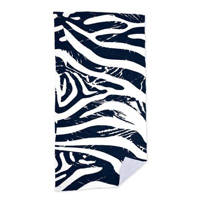 Toalha De Praia - Zebra Azul  criativas e clássicas