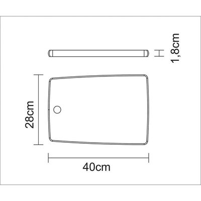 Fsc Tábua Retangular Tramontina Kitchen Em Madeira Teca 40x27 Cm