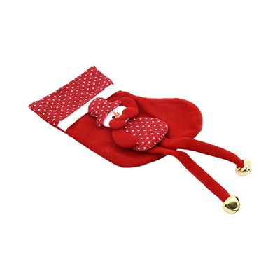 Bota Decorada Le Natal Vermelho 22cm Modelo 1