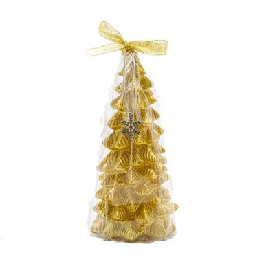 Vela Le Árvore de Natal 17cm Dourado