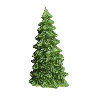 Vela Le Árvore de Natal 17cm Verde
