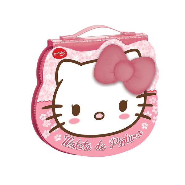 Maleta Pintura Molin Hello Kitty com 70 Itens Modelo 1